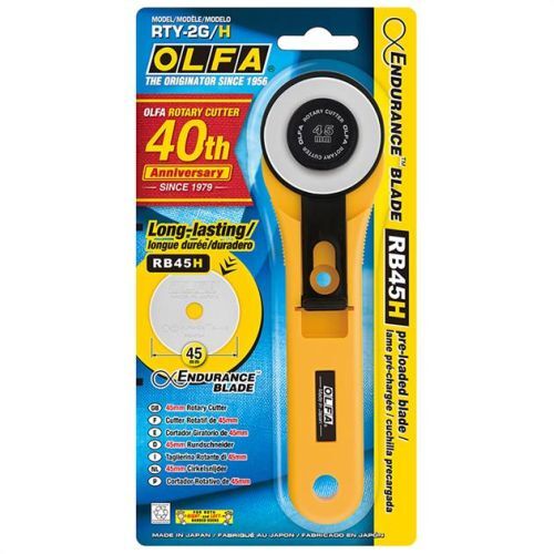 OLFA Rotary Cutter 45mm with Endurance Blade