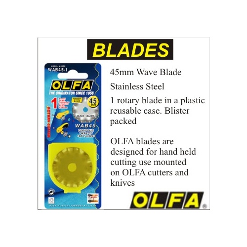 Olfa Wave Cutter Spare Blade 45mm