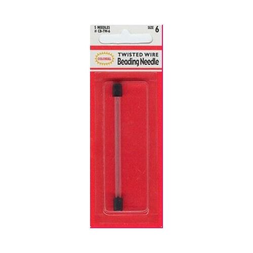 Beading Needles Twisted Wire - Sz 6 Pkt 5