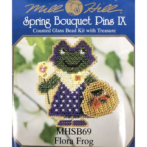 Mill Hill Spring Bouquet Pins IX - Flora Frog