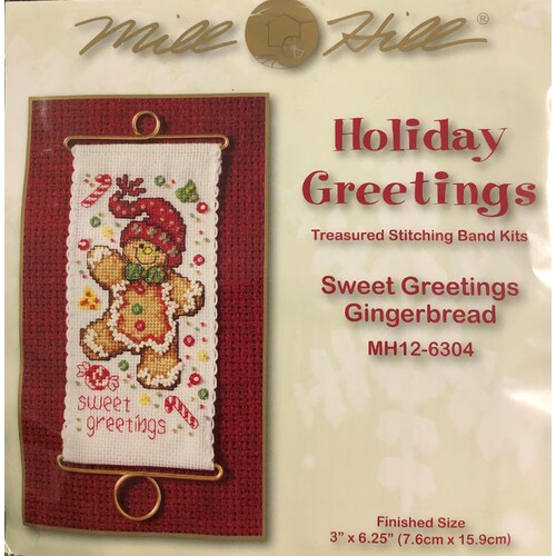 Sweet Greetings Gingerbread by Mill Hill