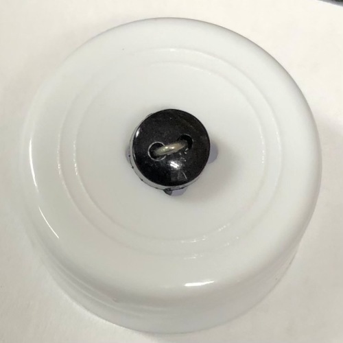 Button - 6mm Round Black