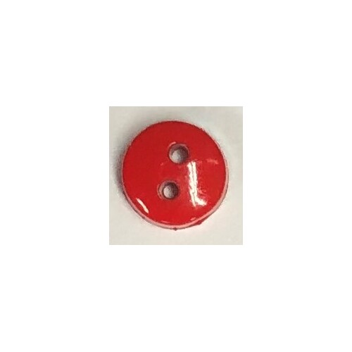 Button - 6mm Round Red