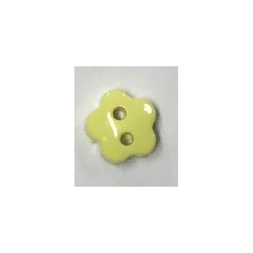 Button - 6mm Flower Bright Yellow