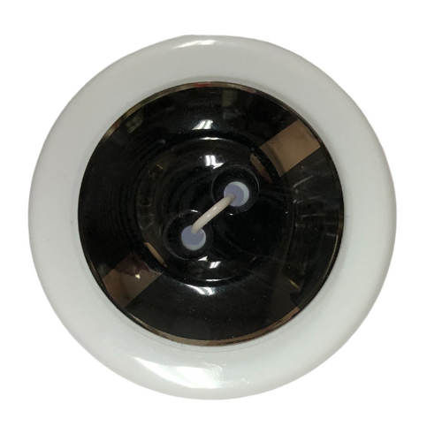 Button - 34mm Brown Round