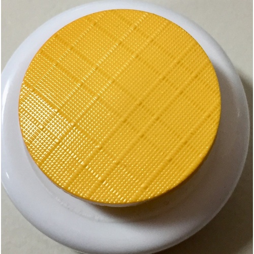 Button - 22mm Yellow Shank