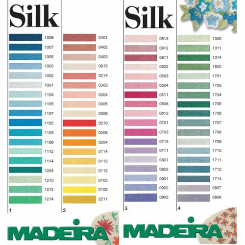 Silk Thread  Madeira 100% Silk Embroidery Floss