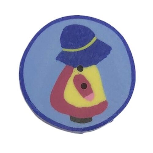 Button - Amish Girl