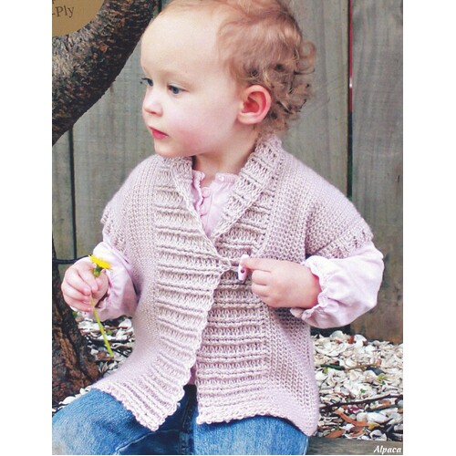 1406 - Shawl Collared Cardigan (Crochet 4 Ply)