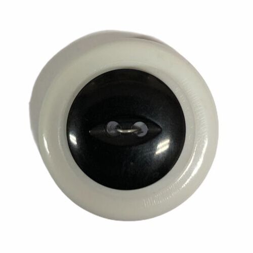 Button - 18mm Black Round