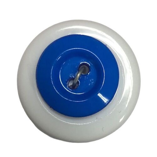Button - 15mm Blue Bright