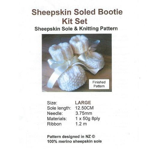 Sheepskin Soled Bootie Kit Large