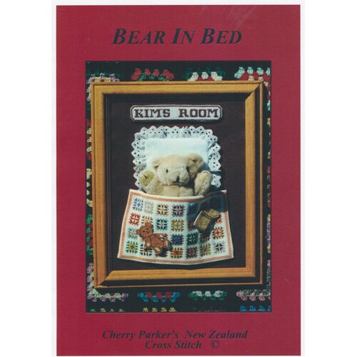 Bear in Bed Cross Stitch Pattern
