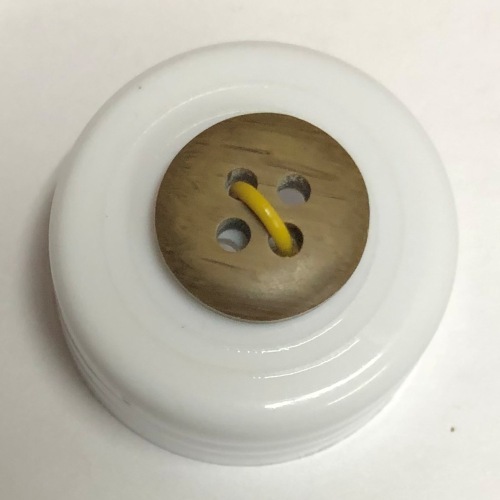 Button - 13mm Taupe