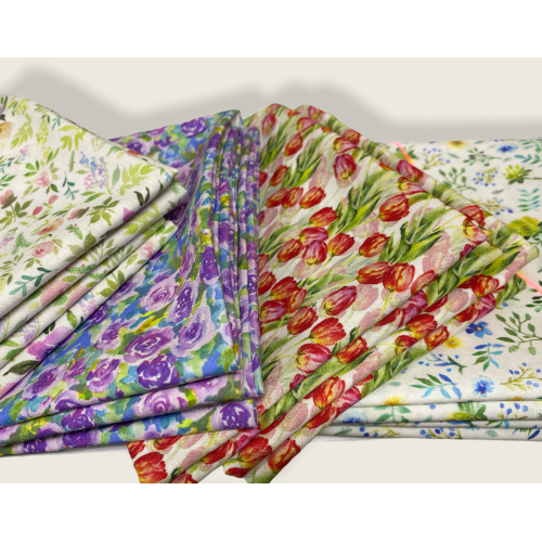 Fat Quarters - Jason Yenter - Watercolour Beauty