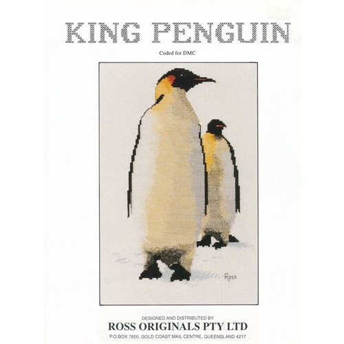 Graeme Ross Cross Stitch Chart - King Penguin