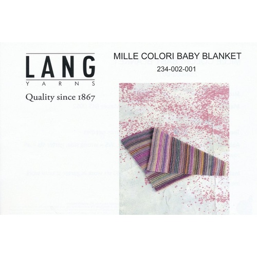 234-002-001 Baby Blanket in 4 Ply Mille Colori Baby
