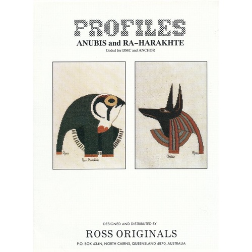 Graeme Ross Cross Stitch - Anubis and Ra-Harakhte
