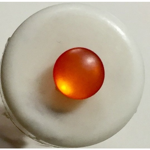 Button - 8mm Orange Matt
