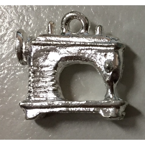 Button - 18mm Silver Sewing Machine