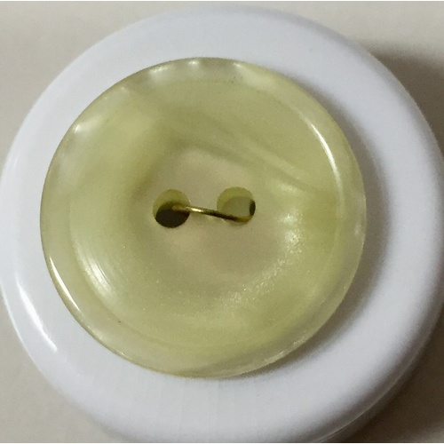 Button - 16mm Yellow Pearl 