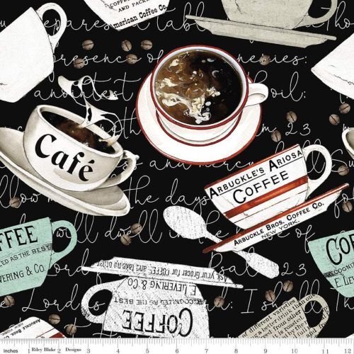 Fat Quarters - J Wecker Frisch - Coffee Chalk