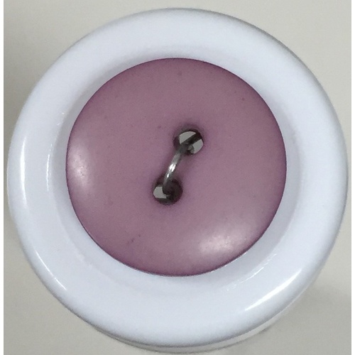 Button - 15mm Plum Round
