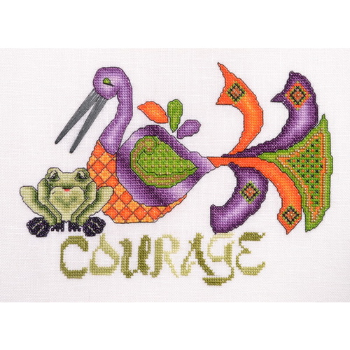 In These Troubled Times - Courage Cross Stitch Pattern