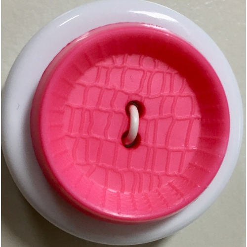 Button - 23mm Round Pink