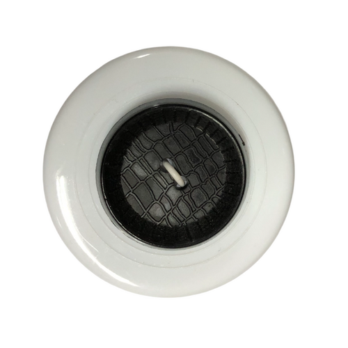 Button - 23mm Round Black