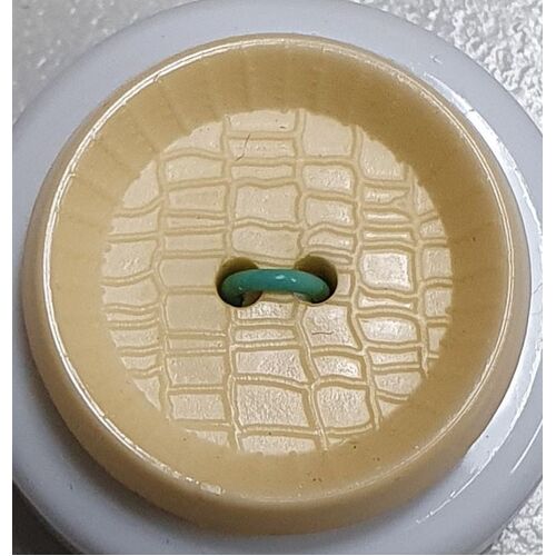 Button - 23mm Round Cream