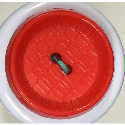 Button - 23mm Round Red