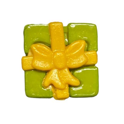 Button - 16mm Present Green/Yellow