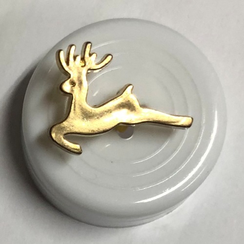Button - 22mm Reindeer Gold