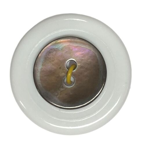 Button - 18mm Brown