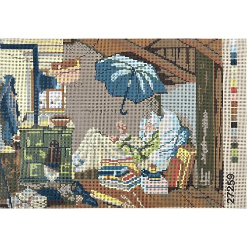Tapestry Canvas - The Poor Poet - 40cm x 30cm