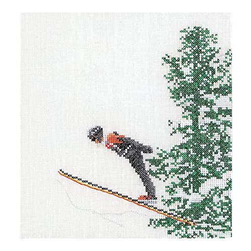 Thea Gouverneur Cross Stitch Kit - Skien / Ski Jump 3039