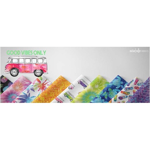 Fat Quarters -   Michael Miller - Good Vibes Only