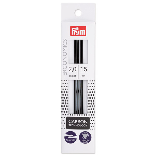 Prym Ergonomics Carbon Technology Double Pointed Knitting Needles