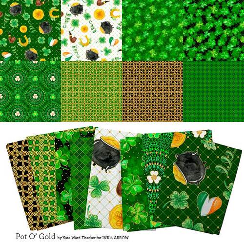 Pot O' Gold Assorted Fabric Prints