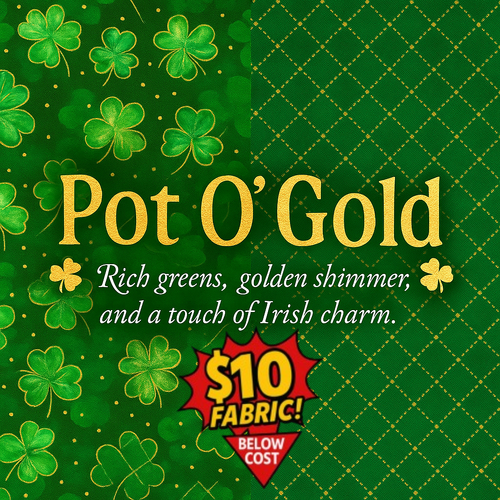 Pot O' Gold Assorted Fabric Prints