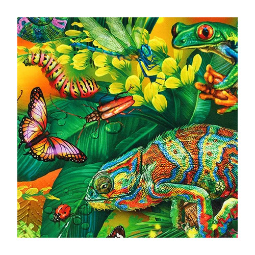 Fabric Piece - Robert Kaufman - Fantastic Forest - Jungle