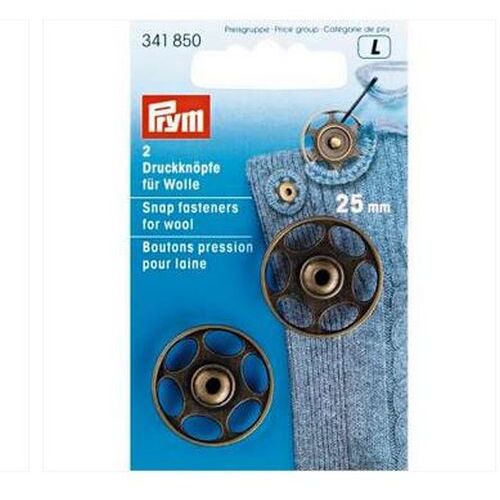 Press Fastener for Wool - 25mm 2 pack