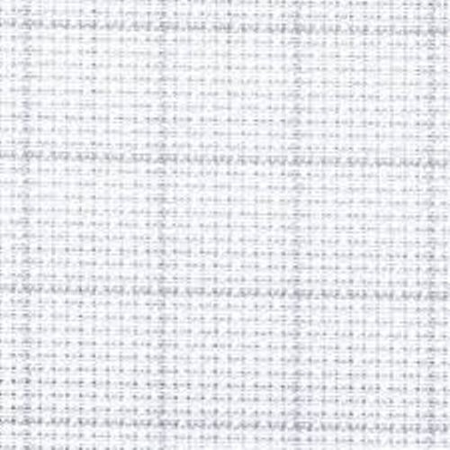 Fabric Piece- Aida 18 Count Easy Count White/Grey 35cm x75cm
