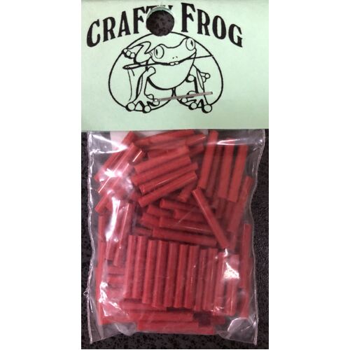 Beads - 12mm Bugle Red - 10g Bag