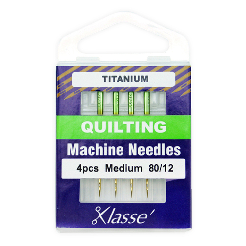 Klasse Quilting Machine Needles Titanium 80/12 4pcs