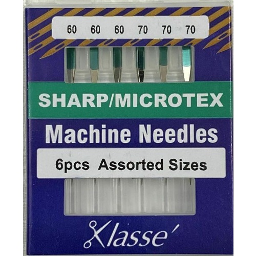 Klasse Sharp/Microtex Machine Needles 6pcs