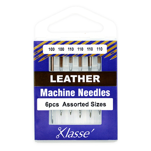 Klasse Leather Machine Needles Assorted Sizes 6pcs