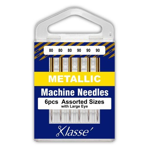 Klasse Metallic Machine Needles 6pcs