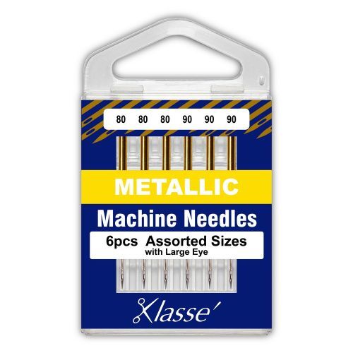 Klasse Metallic Machine Needles 6pcs
